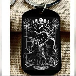 Sagittarius zomdias sign birthday hot Keychain